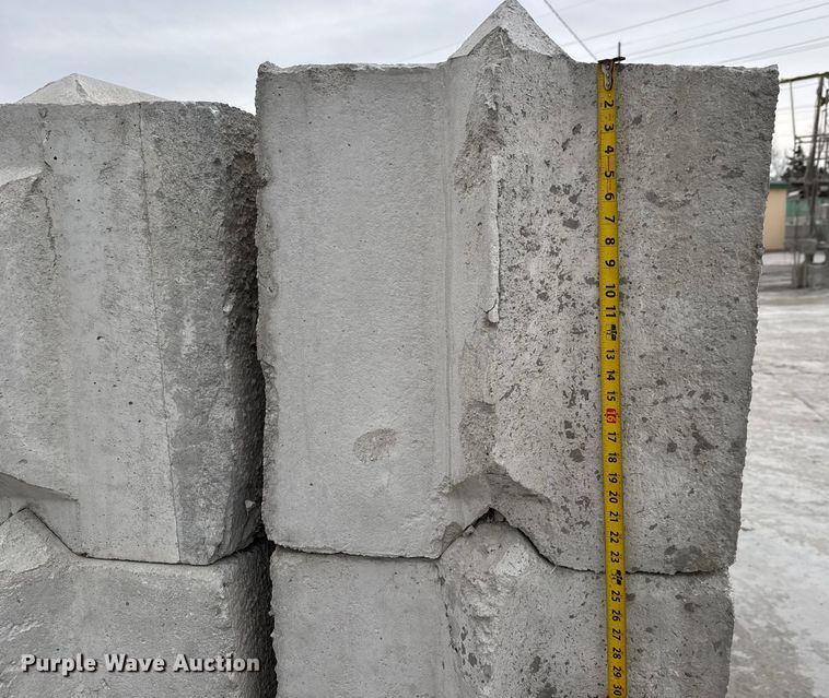 image for item EQ1060 (24) concrete edge bunker blocks 