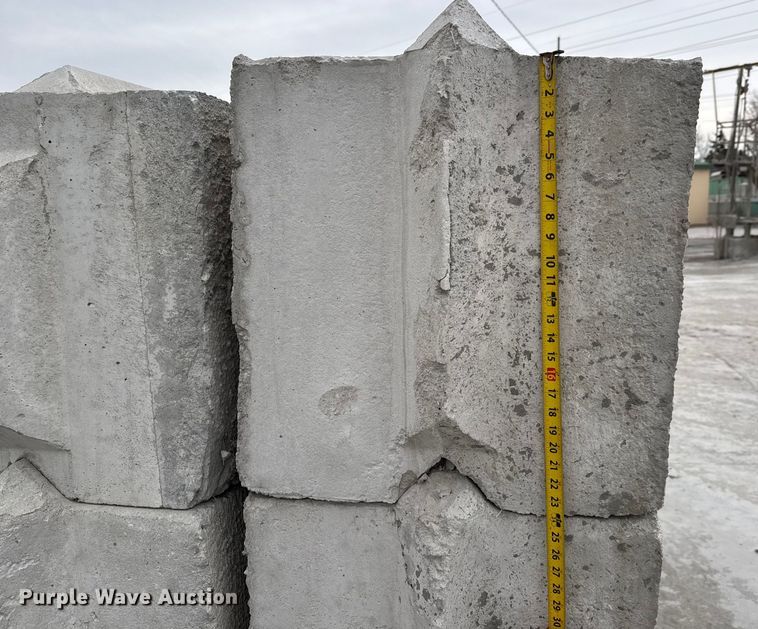image for item EQ1066 (24) concrete edge bunker blocks 
