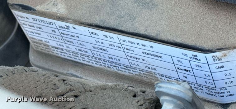 image for item EQ1088 2004 Ford F750 Super Duty crane truck