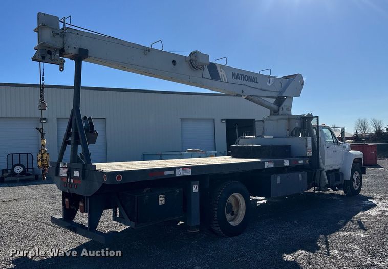 image for item EQ1090 1990 Ford F800 crane truck