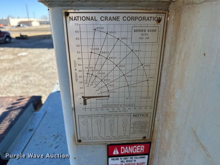 image for item EQ1090 1990 Ford F800 crane truck