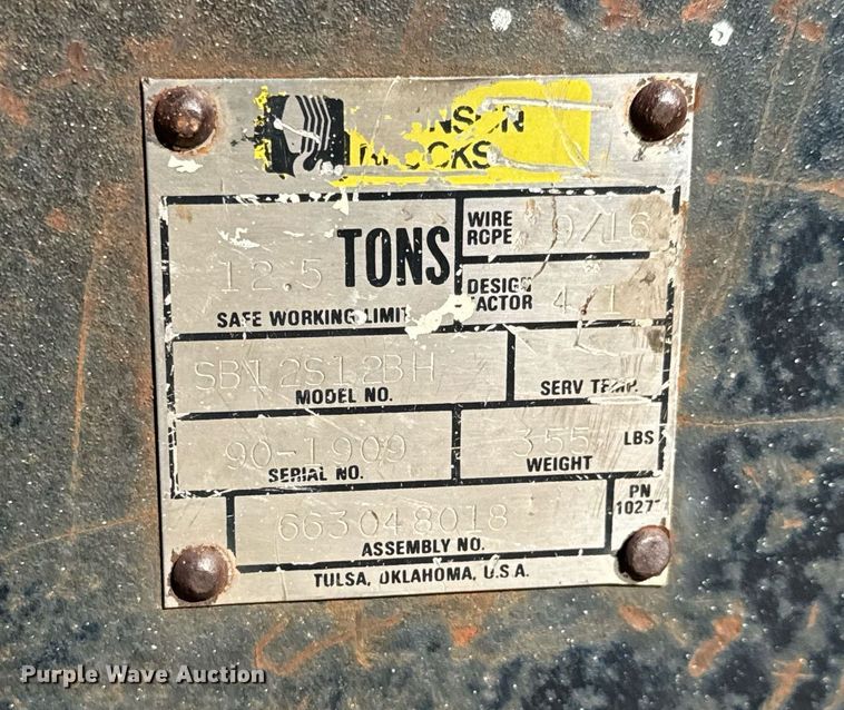 image for item EQ1090 1990 Ford F800 crane truck