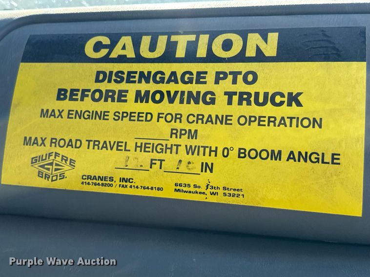 image for item EQ1091 2007 Ford F750 Super Duty XL crane truck