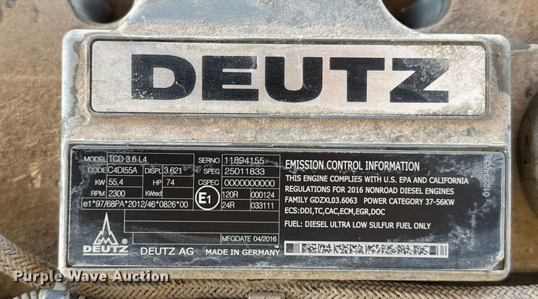 image for item EQ1097 2016 Genie GTH-844 telehandler