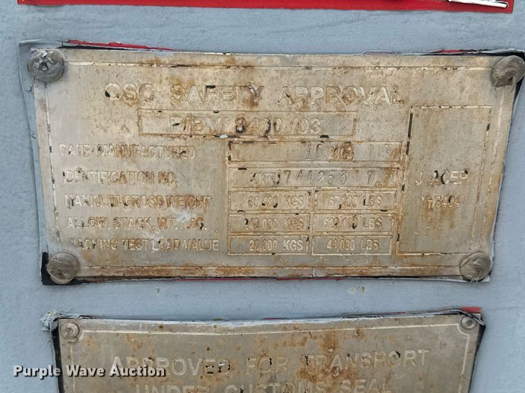 image for item EQ1103 2003 storage container