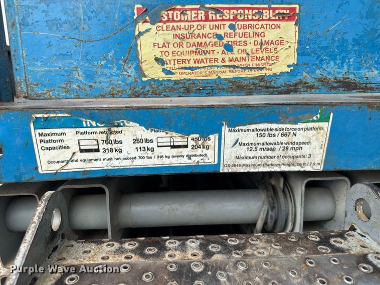 image for item EQ1105 Genie GS-2646 scissor lift