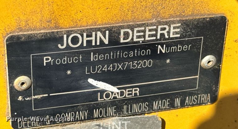 image for item EQ1118 2005 John Deere 244J wheel loader