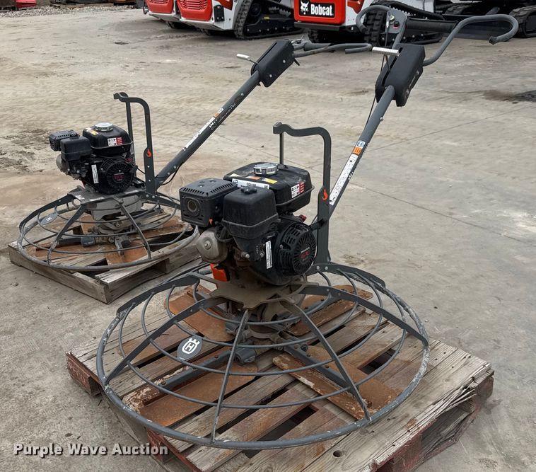 image for item EQ1182 (2) Husqvarna power trowels