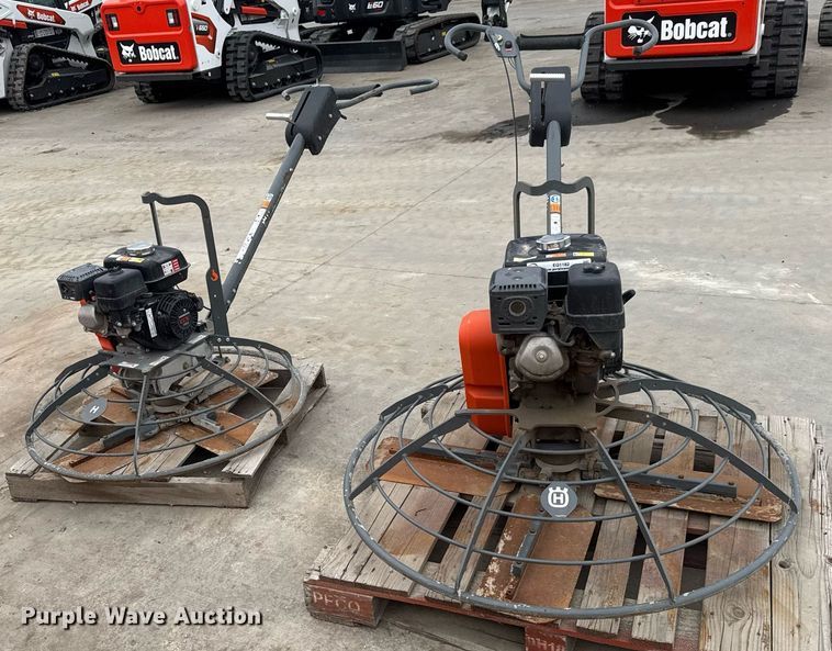 image for item EQ1182 (2) Husqvarna power trowels