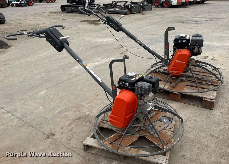 image for item EQ1182 (2) Husqvarna power trowels