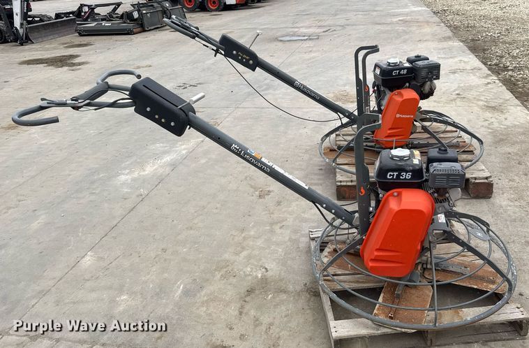 image for item EQ1182 (2) Husqvarna power trowels