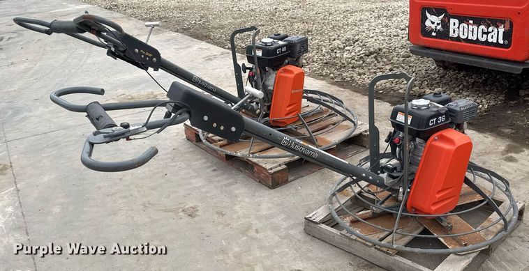 image for item EQ1182 (2) Husqvarna power trowels