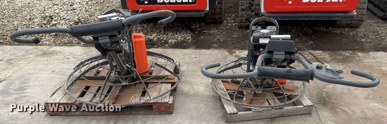 image for item EQ1182 (2) Husqvarna power trowels