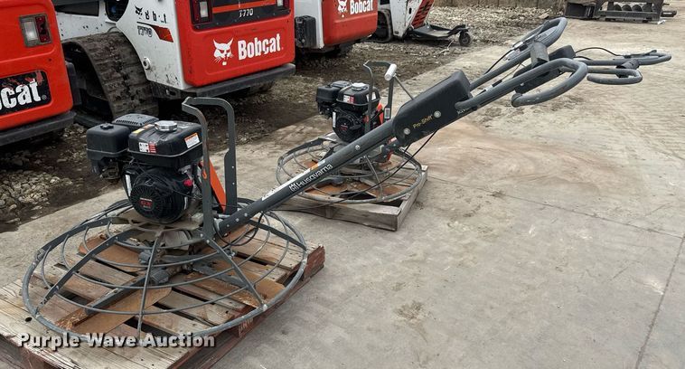 image for item EQ1182 (2) Husqvarna power trowels