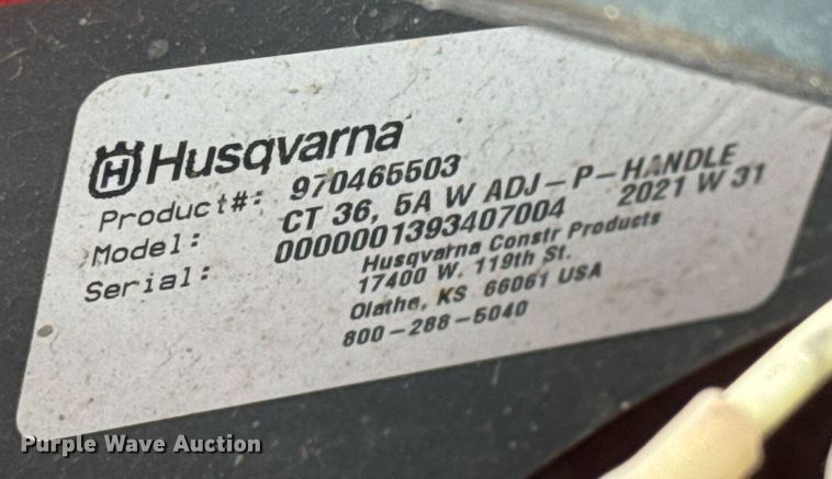 image for item EQ1182 (2) Husqvarna power trowels