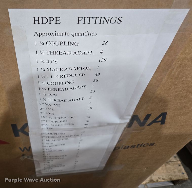 image for item EQ6504 HDPE fittings 