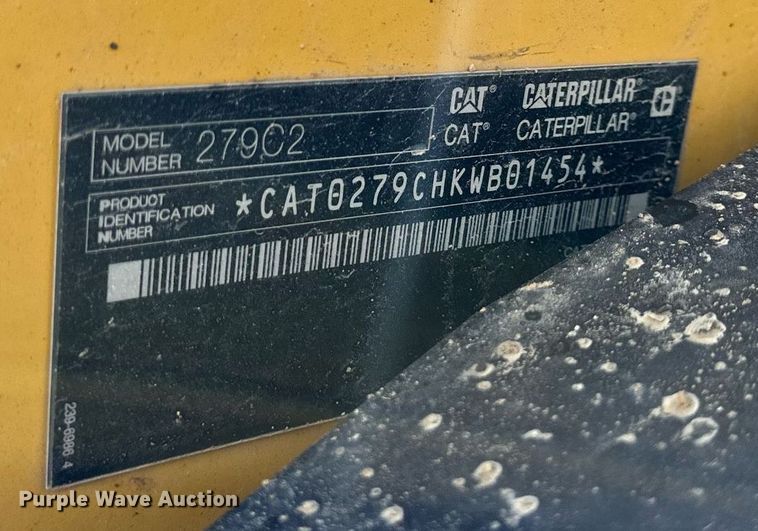 image for item EQ6565 2013 Caterpillar 279C2 tracked skid steer loader