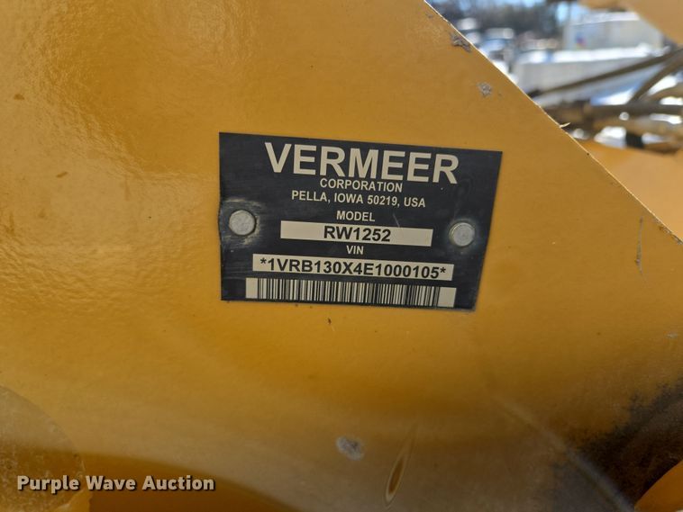 image for item EQ6567 2015 Vermeer RTX1250 rock saw