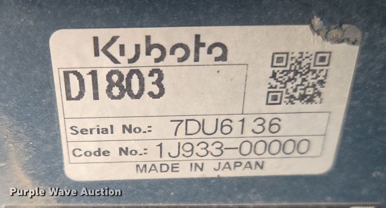 image for item EQ6575 2014 Bobcat  E35 mini excavator