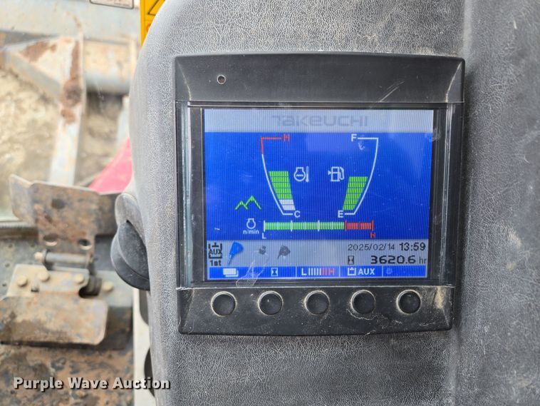 image for item EQ6577 2015 Takeuchi TB280FR mini excavator