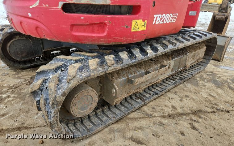 image for item EQ6577 2015 Takeuchi TB280FR mini excavator