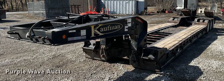 image for item EQ6593 2013 Kaufman lowboy equipment trailer