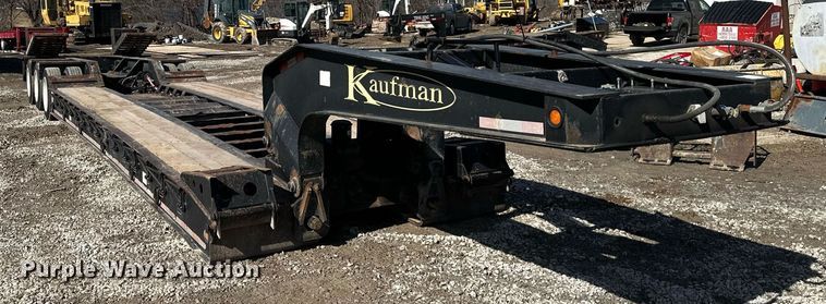 image for item EQ6593 2013 Kaufman lowboy equipment trailer