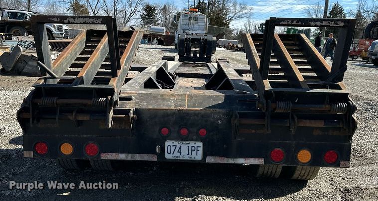 image for item EQ6593 2013 Kaufman lowboy equipment trailer