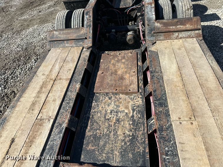 image for item EQ6593 2013 Kaufman lowboy equipment trailer