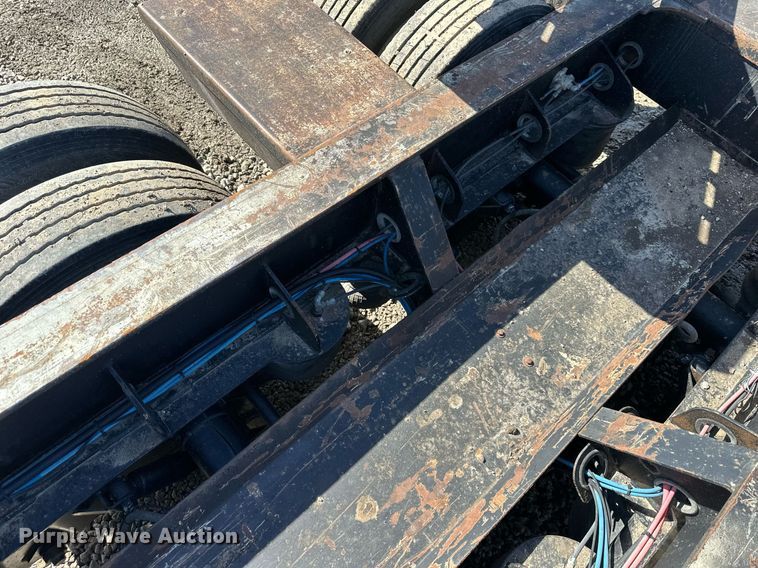 image for item EQ6593 2013 Kaufman lowboy equipment trailer