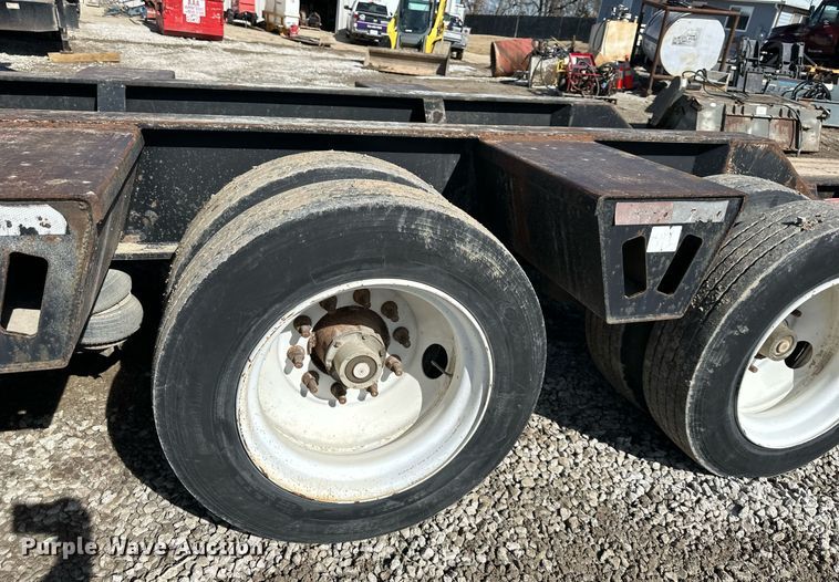 image for item EQ6593 2013 Kaufman lowboy equipment trailer