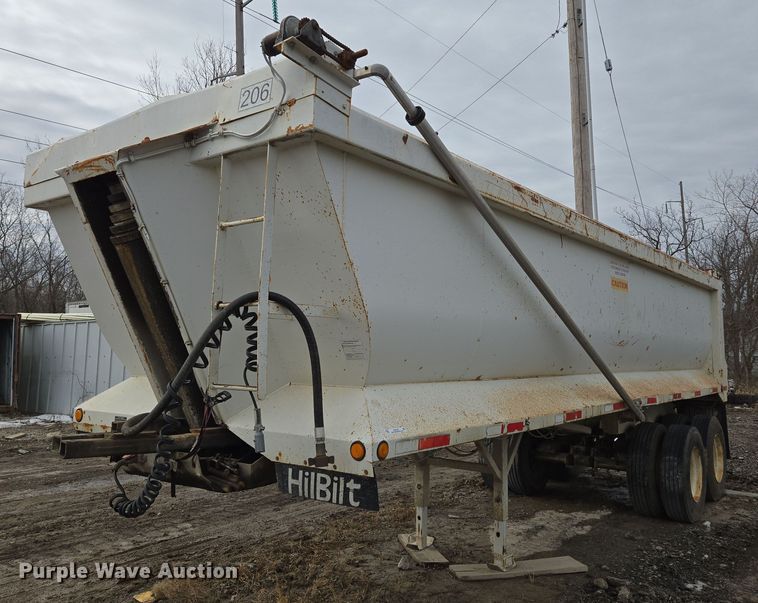 image for item EQ6595 1995 Hilbilt  end dump trailer