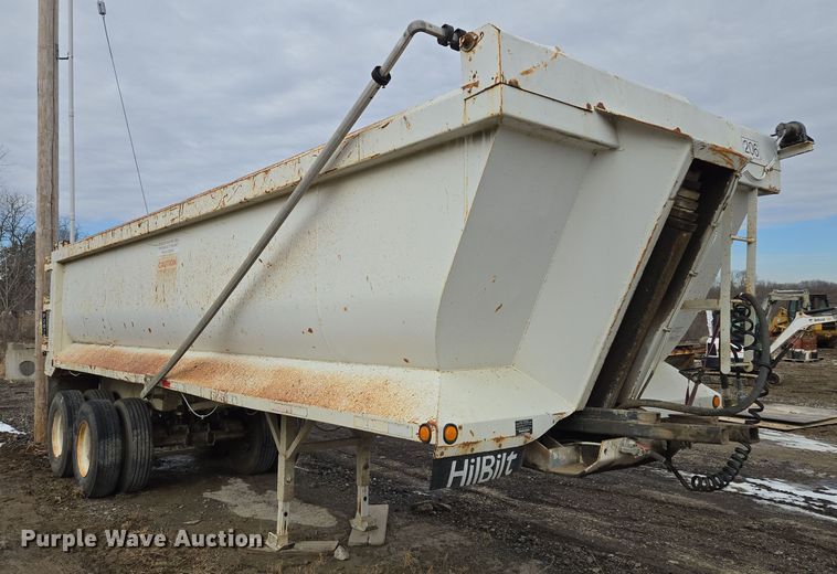 image for item EQ6595 1995 Hilbilt  end dump trailer
