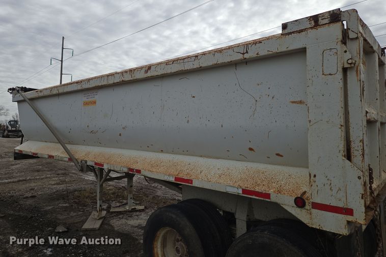 image for item EQ6595 1995 Hilbilt  end dump trailer