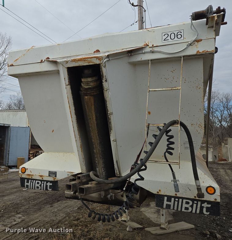 image for item EQ6595 1995 Hilbilt  end dump trailer