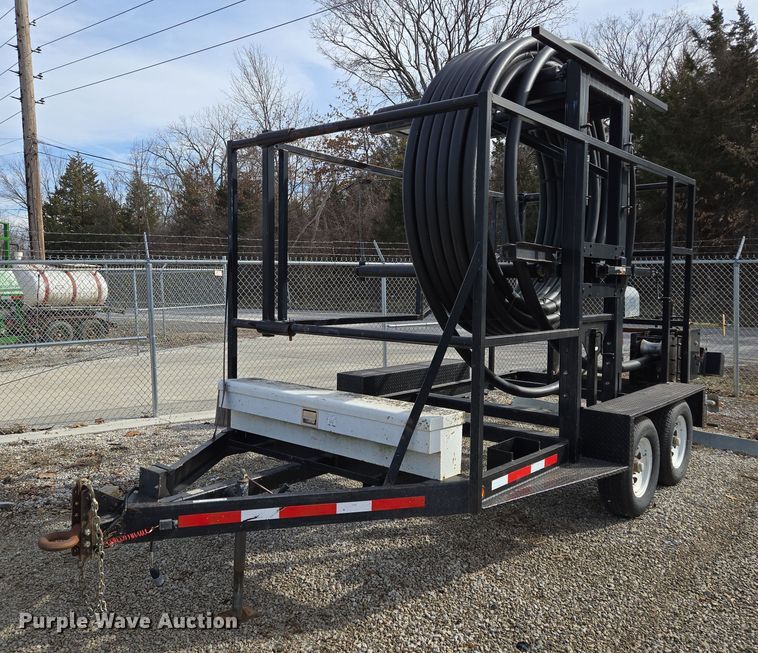image for item EQ6598 2014 Oilfield Manufactres Miller EZE Load reel trailer