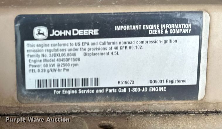 image for item EQ6604 2005 Ingersoll Rand 185 air compressor