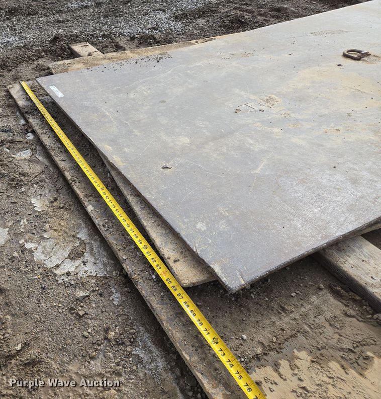 image for item EQ6614 (3) steel street plates 