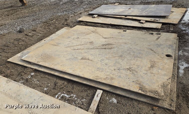 image for item EQ6615 (2) steel street plates 