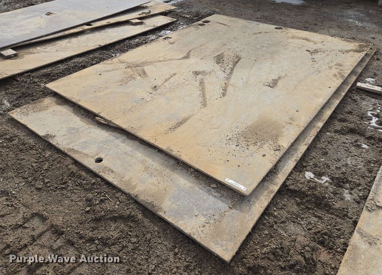 image for item EQ6615 (2) steel street plates 