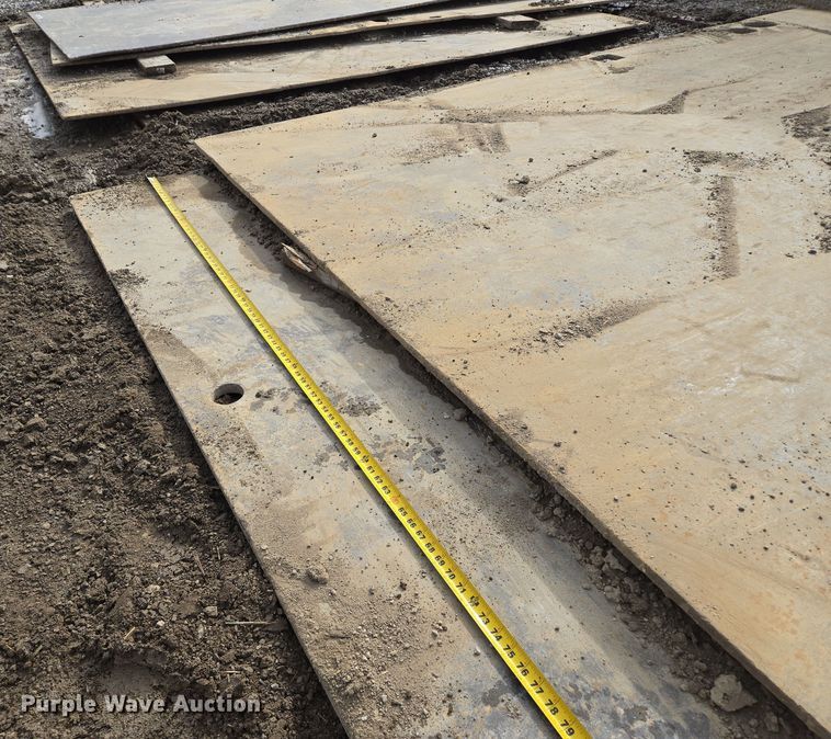 image for item EQ6615 (2) steel street plates 