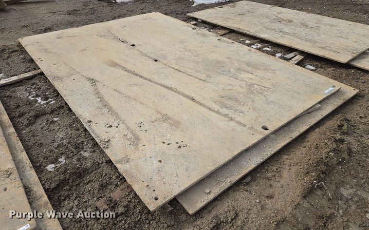 image for item EQ6616 (2) steel street plates 