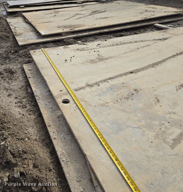 image for item EQ6616 (2) steel street plates 