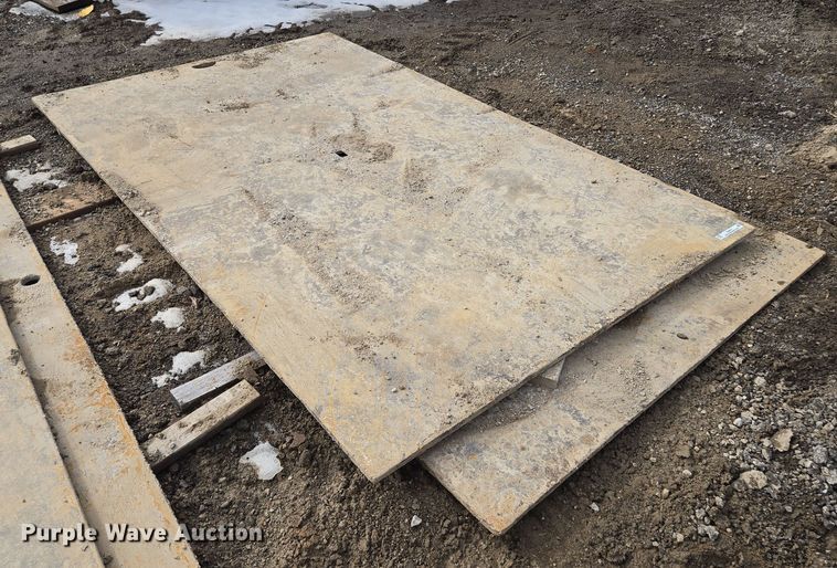 image for item EQ6617 (2) steel street plates 