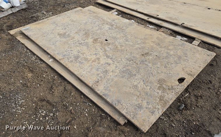 image for item EQ6617 (2) steel street plates 