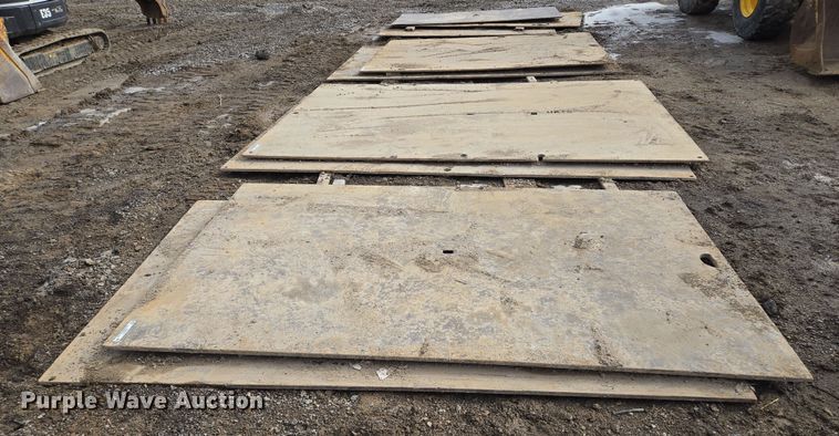 image for item EQ6617 (2) steel street plates 