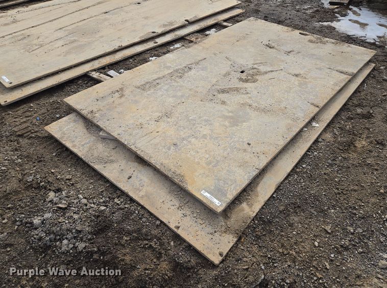 image for item EQ6617 (2) steel street plates 