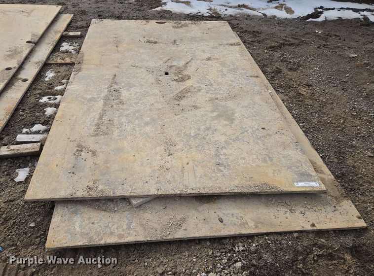 image for item EQ6617 (2) steel street plates 