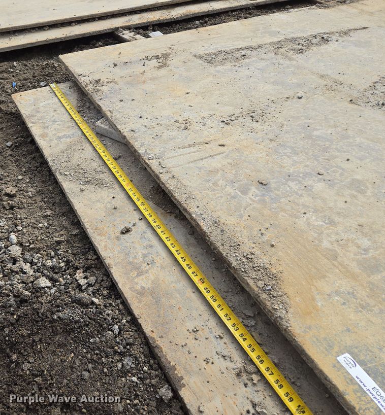 image for item EQ6617 (2) steel street plates 