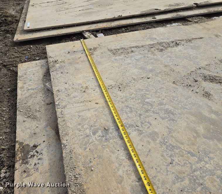 image for item EQ6617 (2) steel street plates 